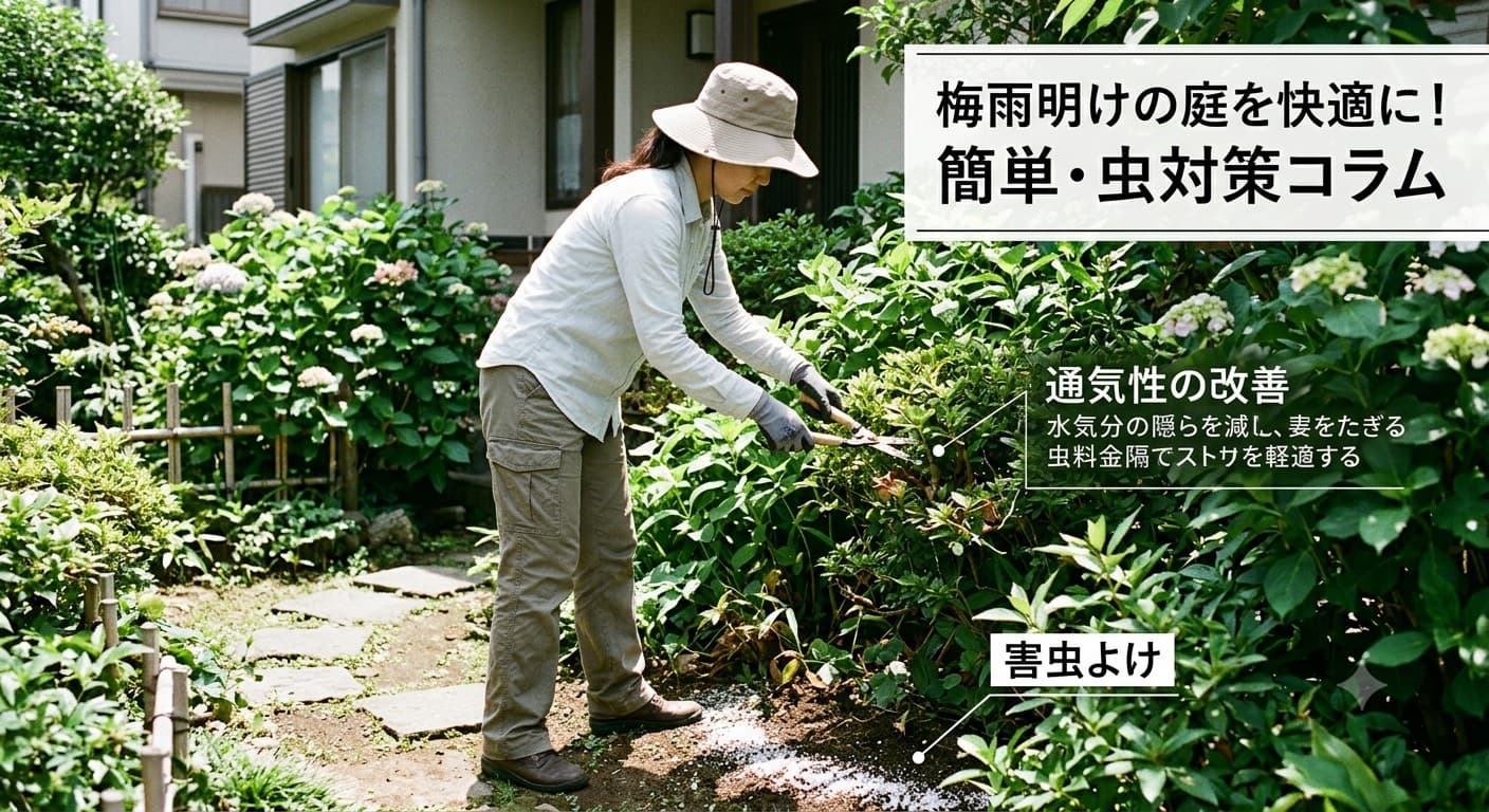 庭の虫、薬を撒く前に知ってほしいこと